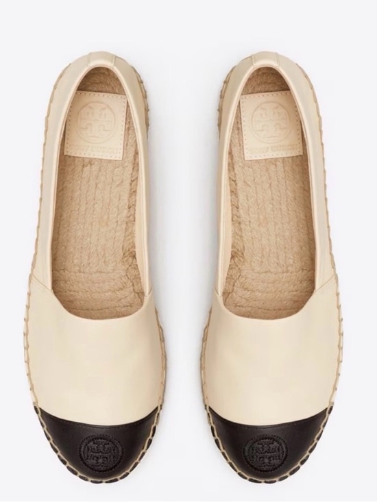 Tory Burch Shoes - Tory Burch Cream and Black Espadrilles